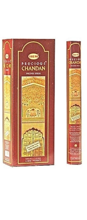 Encens de santal (chandan) Boîte de 6 unités Chaque unité 20 bâtons