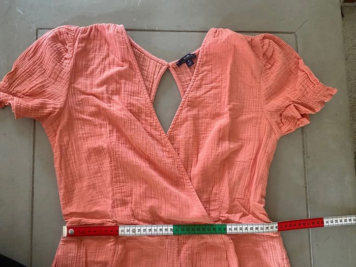 Combi short corail Kiabi Eco Conception en gaze de coton taille 38 - photo numéro 12