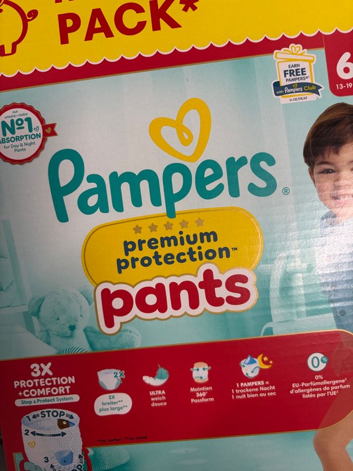Maxi pack Pampers pants premium taille 6 - photo numéro 3