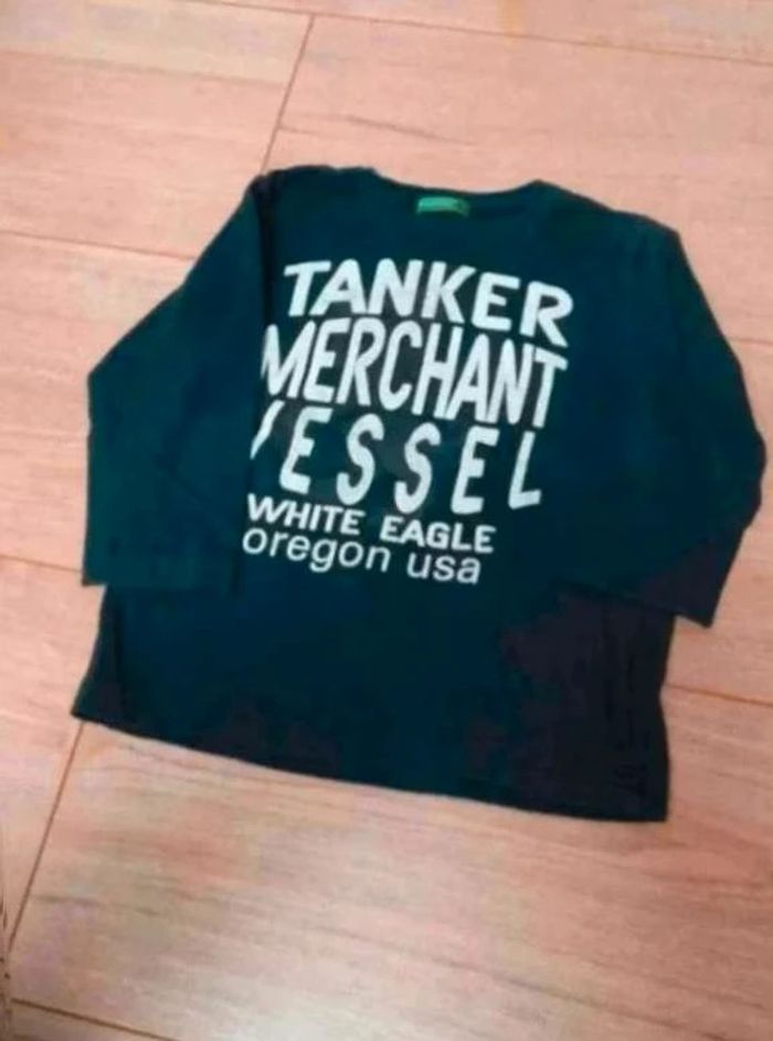 T-shirt manches longues benetton 12 mois