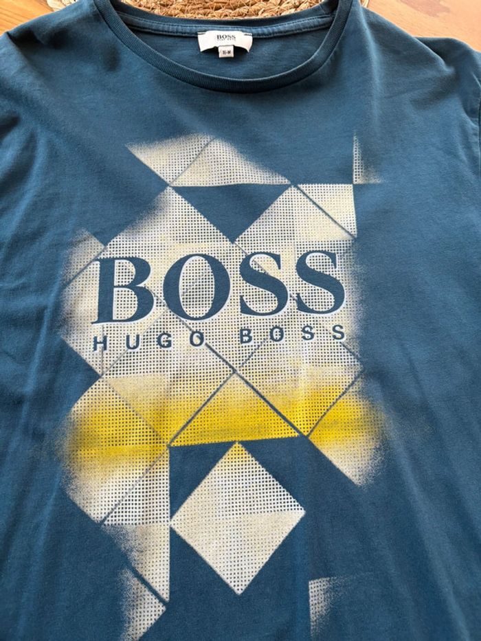 T-shirt ML Boss Bleu 16 ans - photo numéro 2