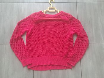 Pull ajouré Framboise Kiabi Taille S (36)