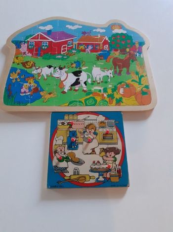 Lot 2 puzzles en bois