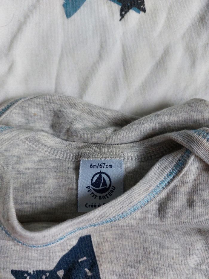 Lot de 4 bodies manches longues Petit Bateau - photo numéro 2