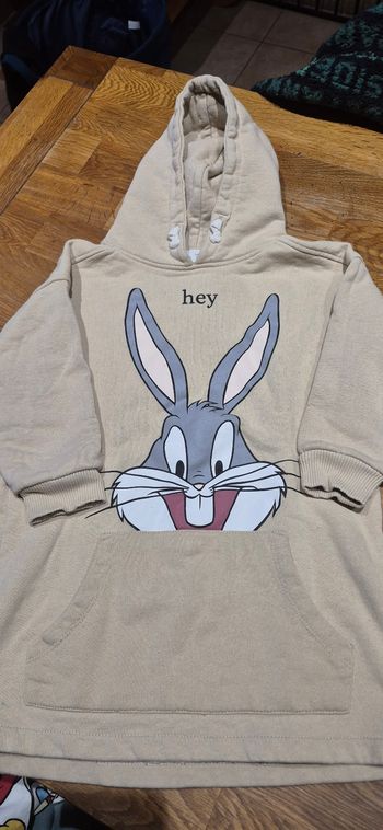 Pull 6 ans zara bugs bunny beige