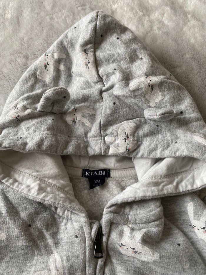 Pull zippé chaud 12mois - photo numéro 2