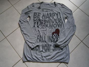 Tee-shirt ML gris Taille L/XL