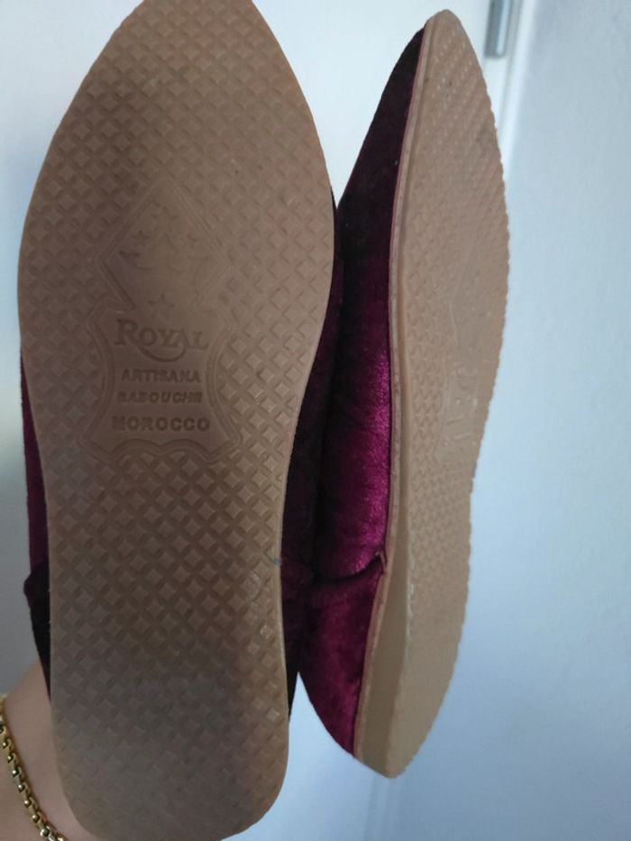 Babouches avec broderie et strass neufs - photo numéro 6