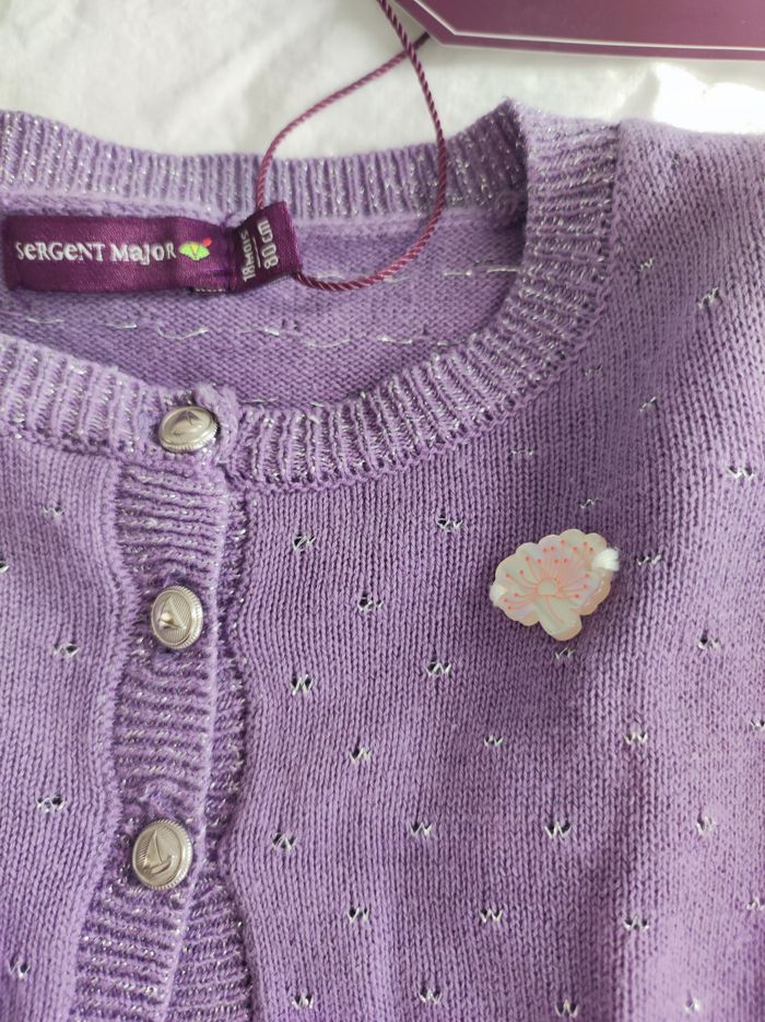 Boléro fille violet - Taille 18 mois - Sergent Major - Neuf - photo numéro 3
