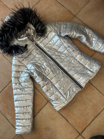 Doudoune argenté taille M