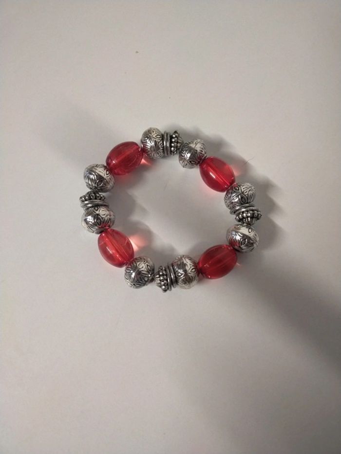 Bracelet  fantaisie élastique en perles - photo numéro 2
