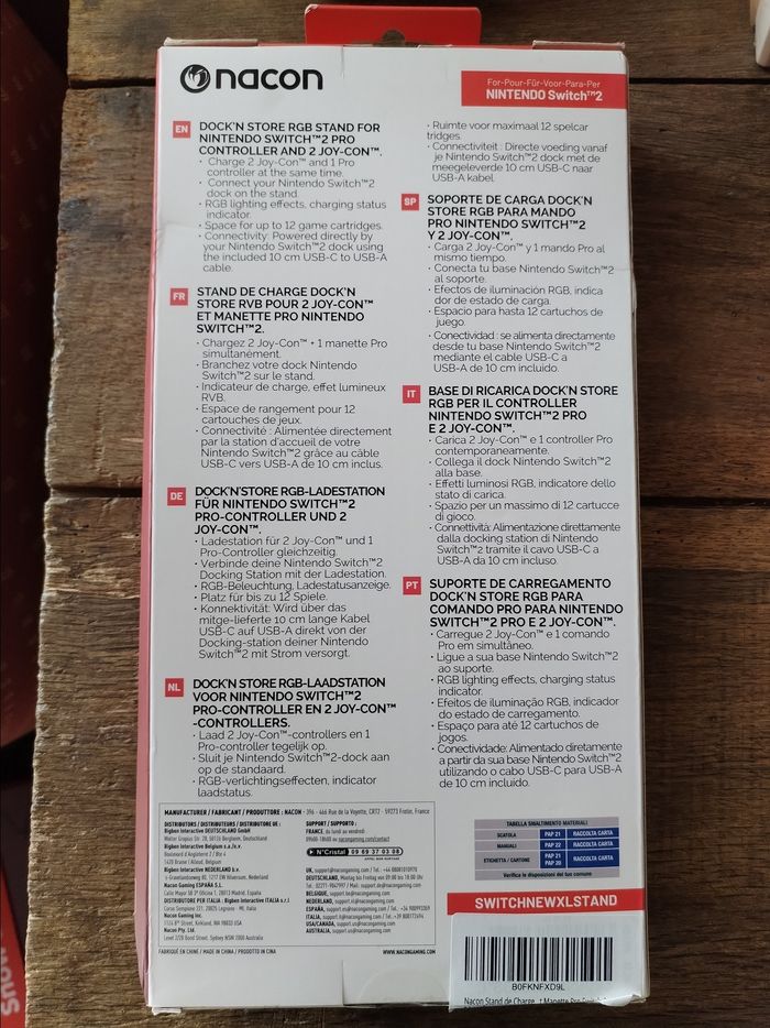 station charge rangement Nintendo switch 2 - photo numéro 2