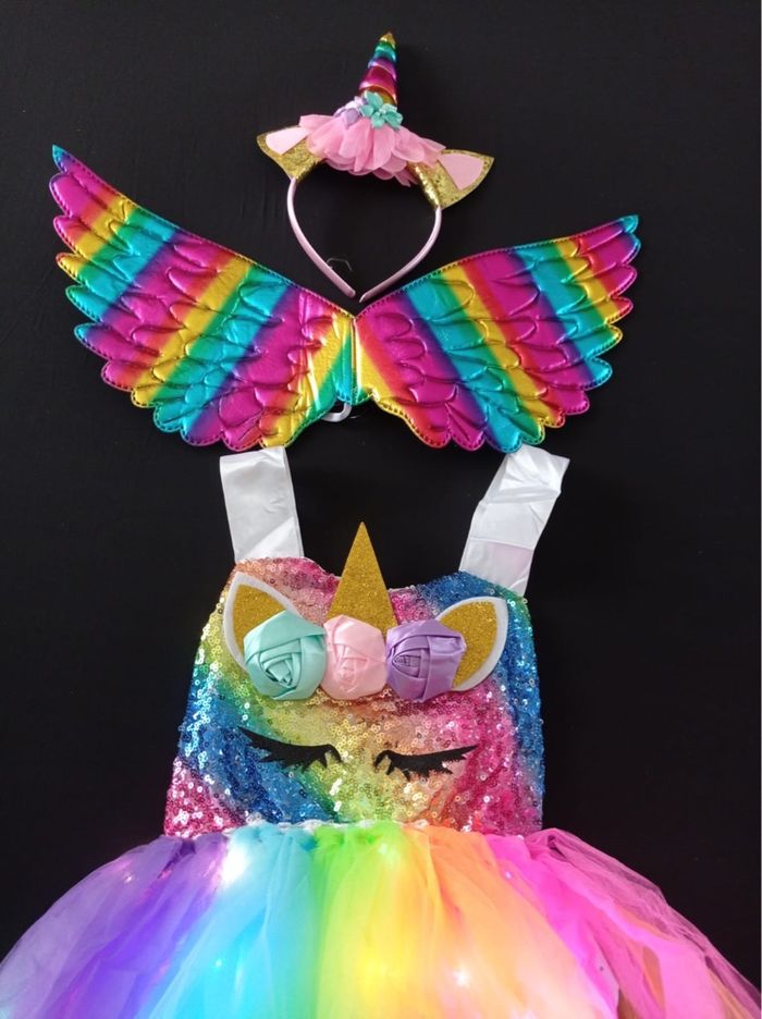 Déguisement princesse licorne LED 3ans - photo numéro 2