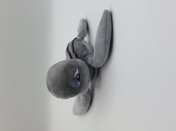 Peluche doudou tortue Ricky SAMMY 2 gris yeux bleus bouche rouge 20 cm