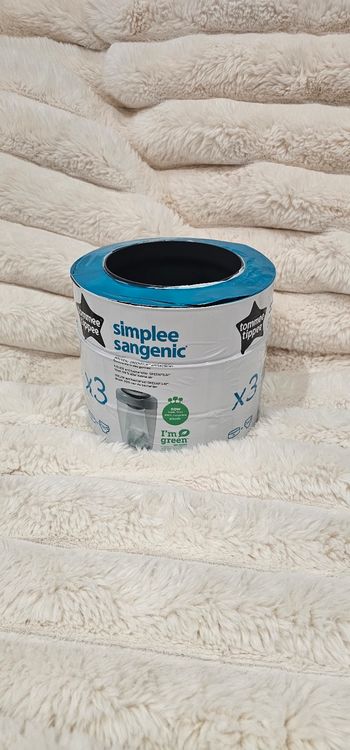 Lot de 3 recharges originales Simplee Sangenic Tommee Tippee neufs