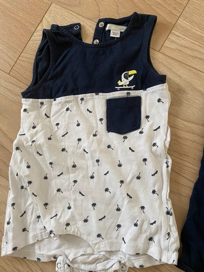 Lot de 2 combishorts 18 mois très bon etat - photo numéro 2