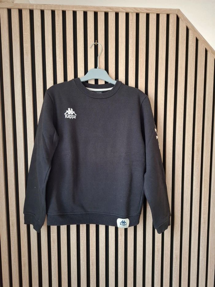 Sweat  shirt noir Kappa 14 ans