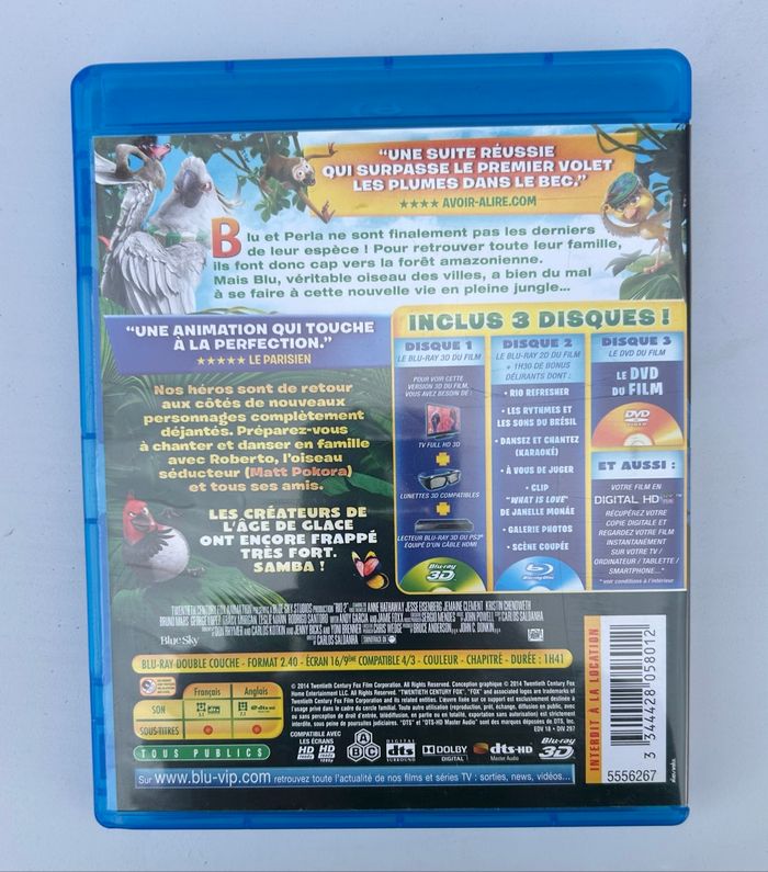 DVD blu-ray Rio 2 - photo numéro 2