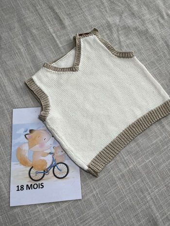 Gilet col en V sans manche