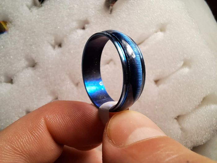 Bague acier inoxydable arc en ciel - photo numéro 3