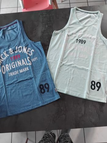 Lot débardeur homme S