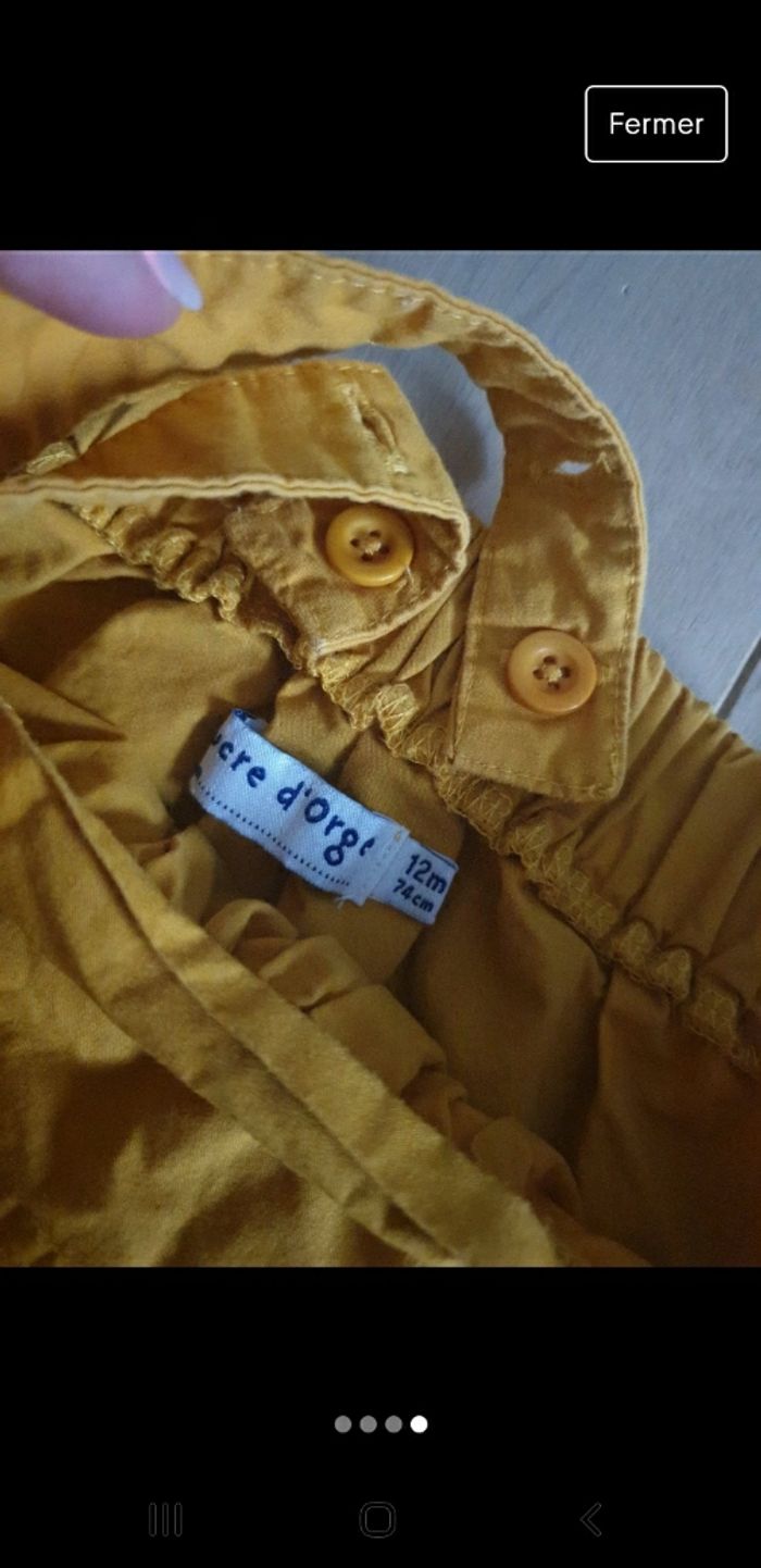 Petite robe jaune 12 mois - photo numéro 4