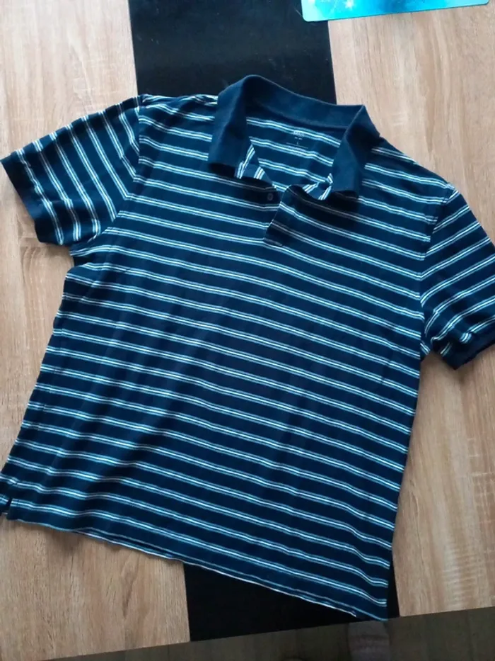Polo homme rayé L - photo numéro 7