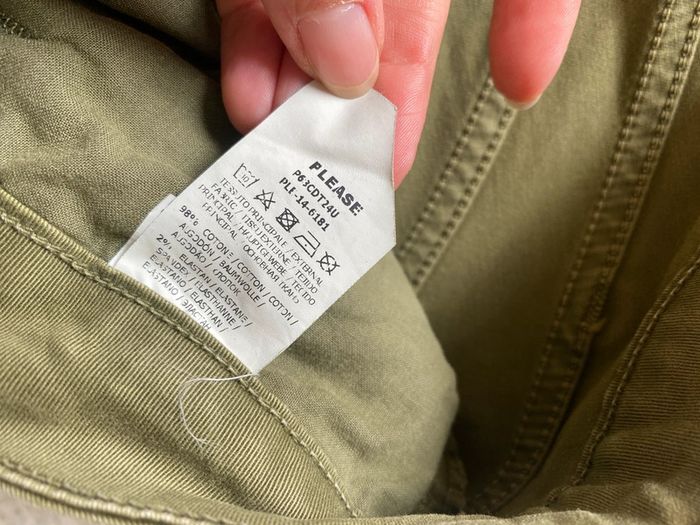 Pantalon kaki taille basse Please L - photo numéro 8