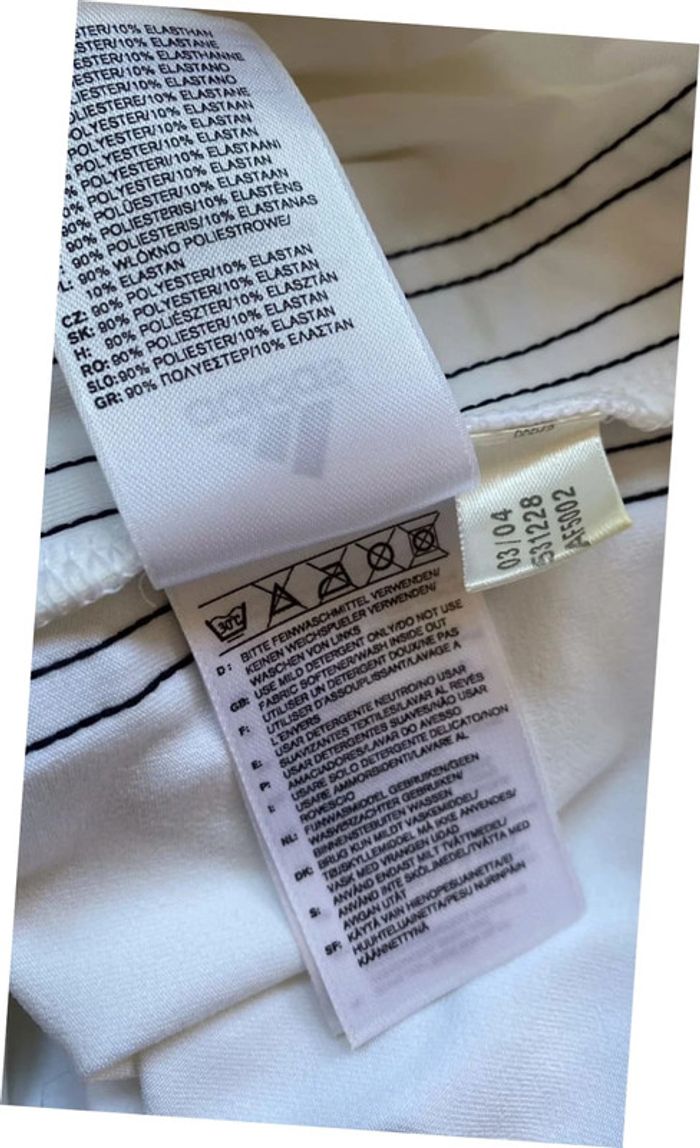 Top sport blanc sans manches adidas taille 36 - photo numéro 8