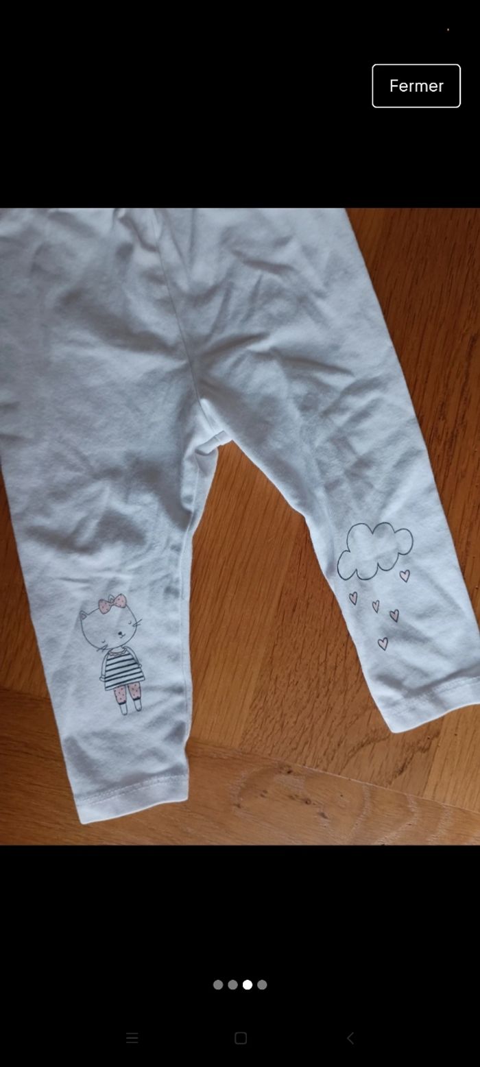Lot 1 pantalon et t-shirt manches longues taille 1 an en très bon état. Marque Gémo et Kiabi - photo numéro 3