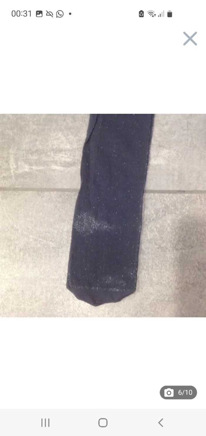 Collants fins pailletés gris anthracite fille 31-34 - photo numéro 3