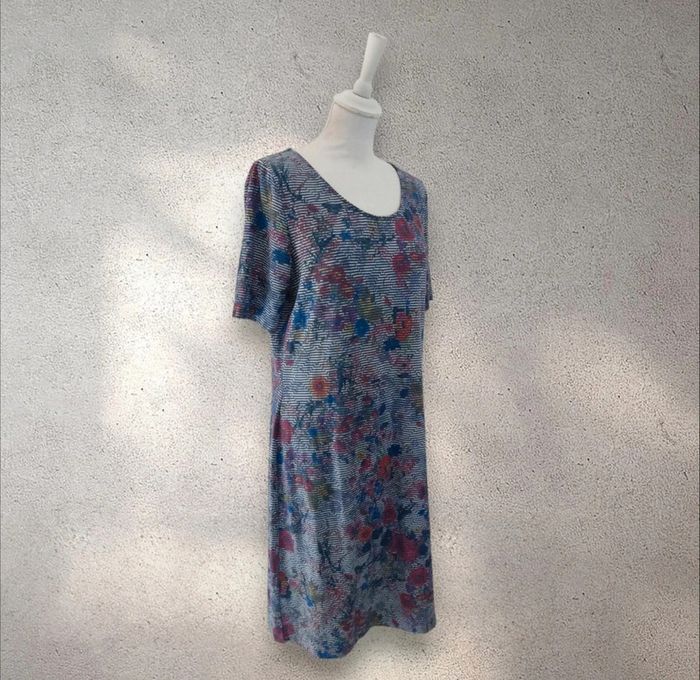 Robe d'été manches courtes imprimée taille xxl 44 - photo numéro 2