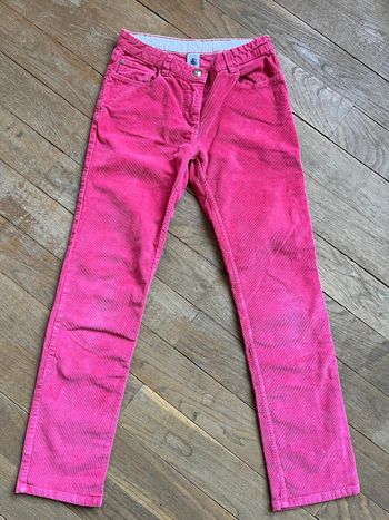 Pantalon velours rose Petit Bateau 10 ans