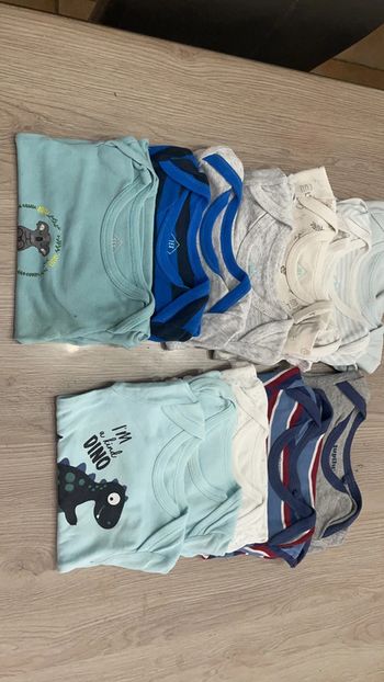 Lot de 13 bodies Tex en 6 mois