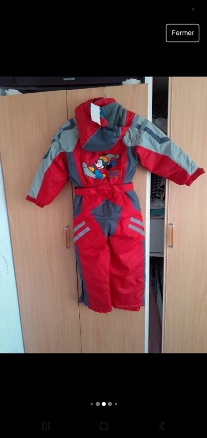 Belle combinaison de ski disney Mickey 6 ans - photo numéro 7