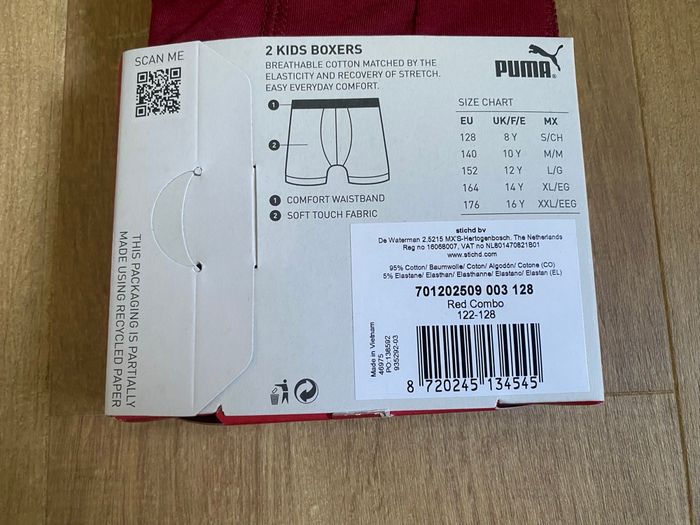 Lot 2 boxers Puma 8 ans 128 cm neuf - photo numéro 3