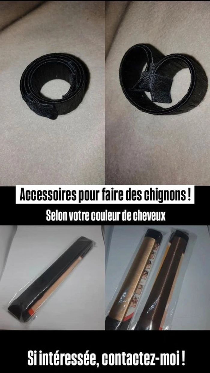 Accessoire pour cheveux chignon facile femme
