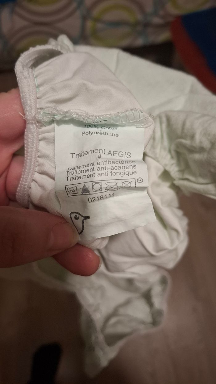 Lot 1 alèse et 2 draps housse pour couffin - photo numéro 3