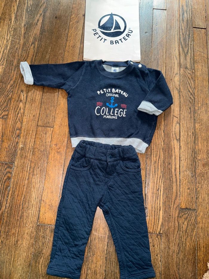 Ensemble petit bateau 12 mois