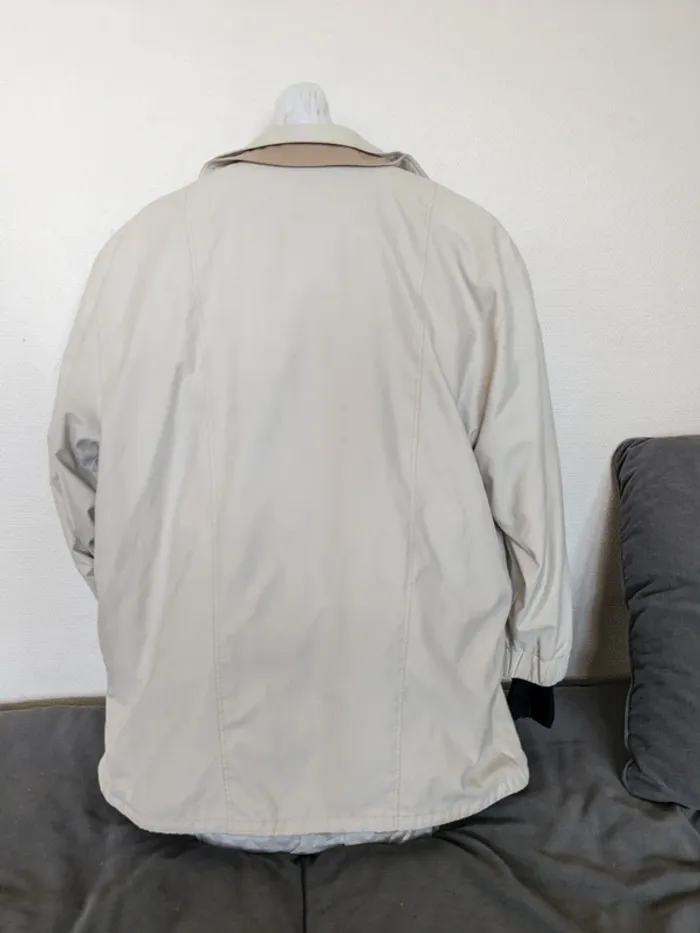 Trench mi-long C&A - beige et crème. - photo numéro 5