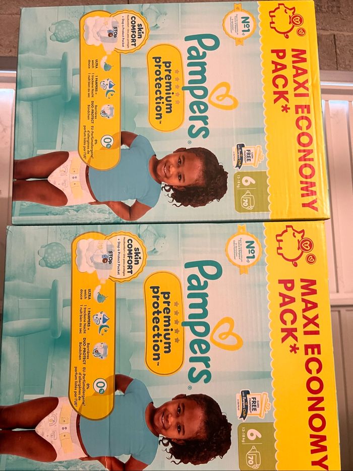 2 cartons pampers premium 6