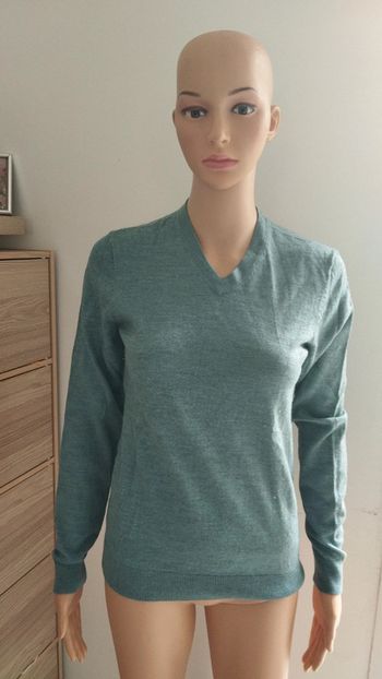 Pull bleu vert taille s galeries lafayette