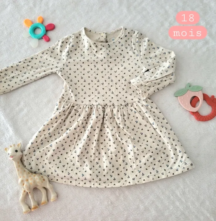 Robe à manches longues mi saison 18mois