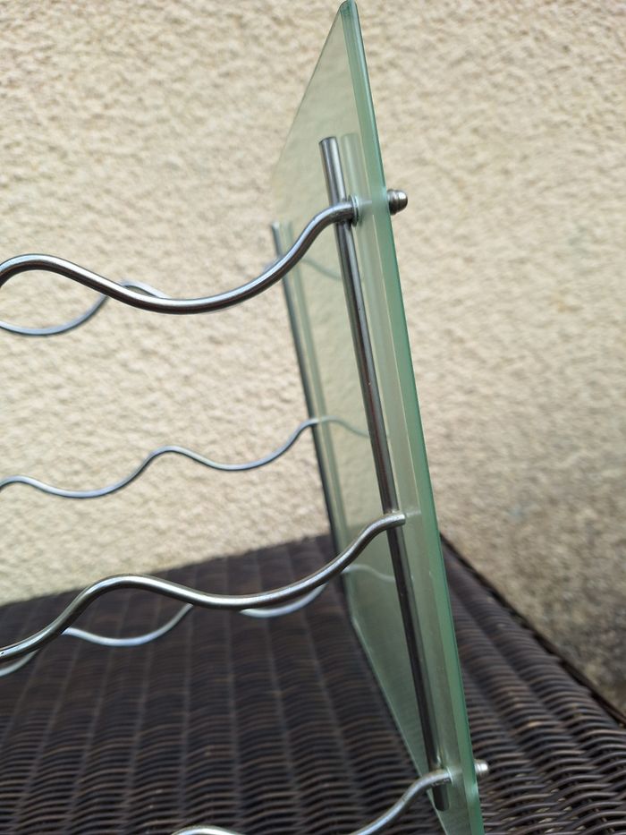 🍷 Lot de 2 portes bouteille métalliques - photo numéro 4