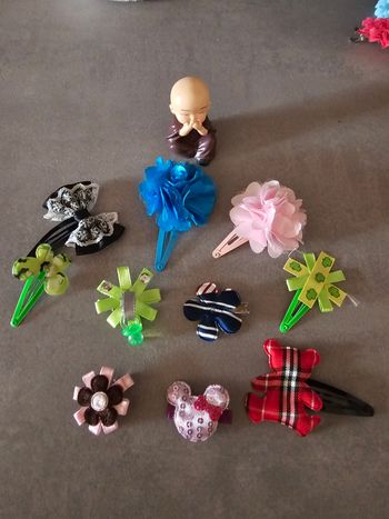 Barette et pince crocro fait main