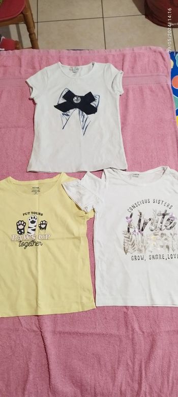 Lot 3 t-shirts 5/6 ans