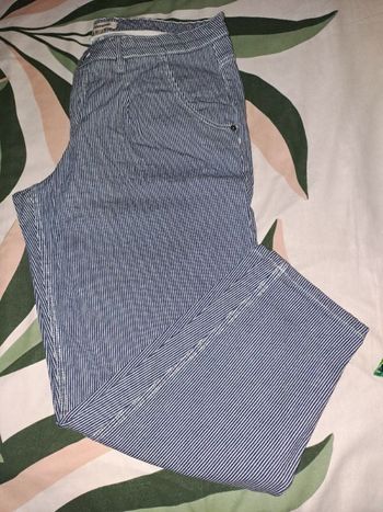 pantalon large fines rayures bonprix 46