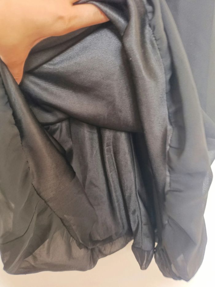 Robe noire satinée à nœud – Mystic romantique gothique mignon vintage - photo numéro 3