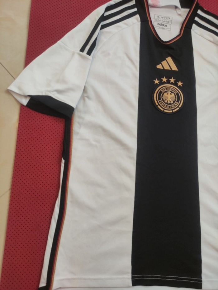 Maillot de foot Allemagne, Adidas Authentique Officiel taille enfant 15/16 ans - photo numéro 2