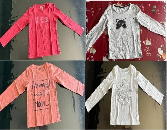 Lot 4 tee shirts manches longues 6 ans - photo numéro 1